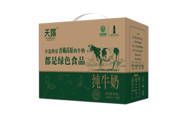 天露绿色食品纯牛奶